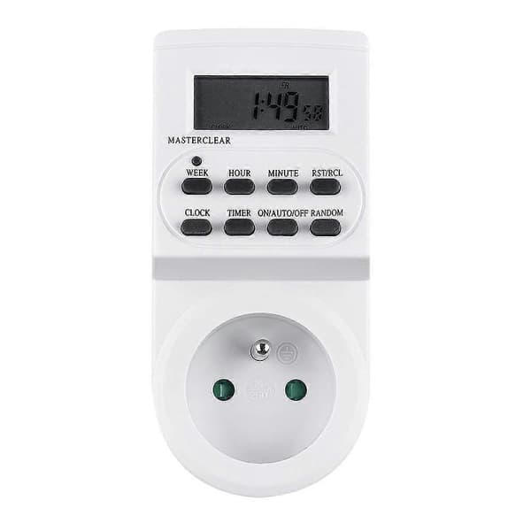 Digital timer til stikkontakt, for at spare energi, 2024 Ping