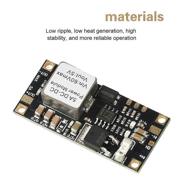 DC-DC 6.5V-60V til 12V Spændingsstabiliserende Step-Down Modul Mini-Lavprofil Buck Konverter Strømforsyning