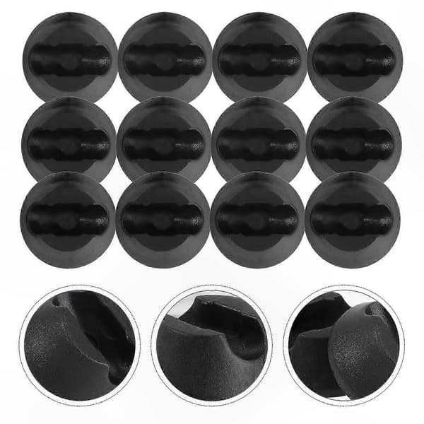 16-pak møbelfodovertræk, skridsikre bord- og stolebenkapper Black 3X3CM