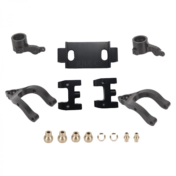 Uppgradering Metall Swingarm Styrkopp Delar För 1/10 WPL D12 RC Lastbil Svart