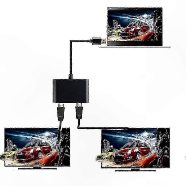 Kaksois-HDMI USB 3.0 -sovitin - 4K-resoluutio, helppo asennus, yhteensopiva Windows-, Mac- ja Linux-järjestelmien kanssa