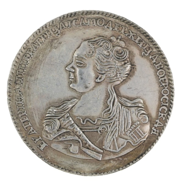 Lucky ryska antika mynt Jubileumsmynt Modehantverk dekoration 1725