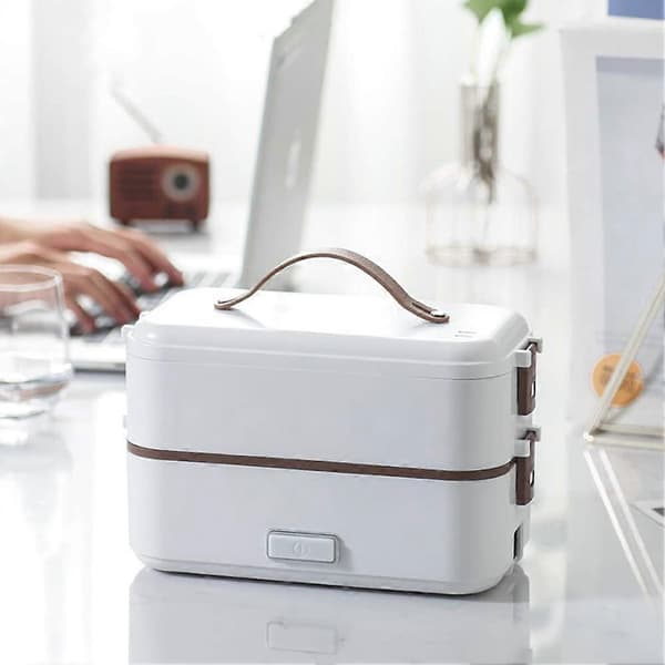 [RM] Electric Lunch Box, Heated Bento Box for Adults, 2-Layer Self-Heating Lunch Box, Food Warmer