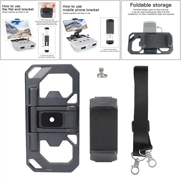 Fjärrkontrollhållare för DJI Mavic-fäste med rem