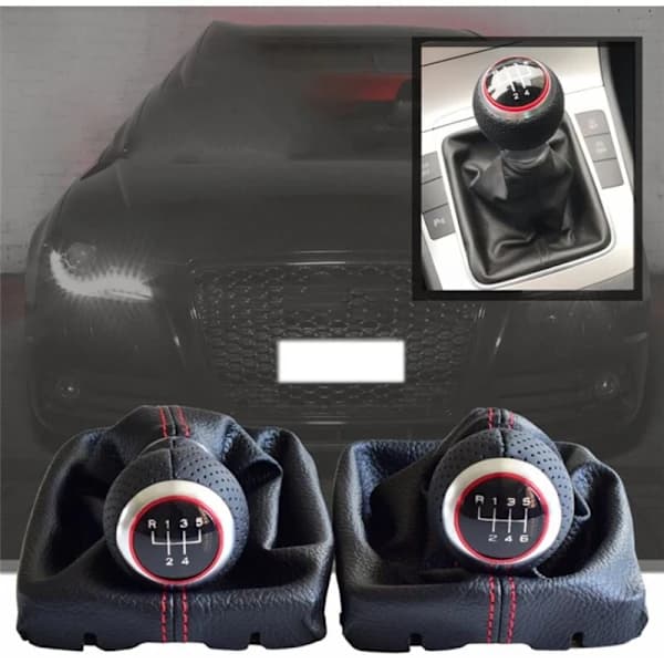 Gearknop Gearstangsdæksel Gamacher Gearstangsmanchet til A4 S4 B8 2008-2015 CC 2009 2010 6 Gear