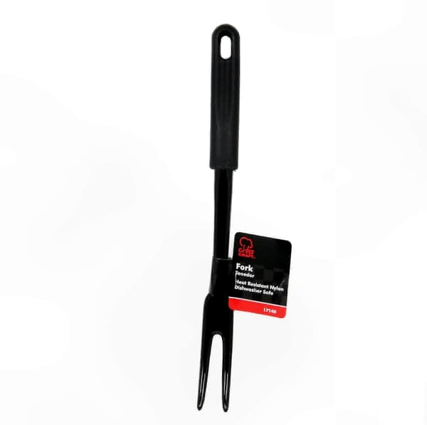 Holdbar nylonkødgaffel, 12 tommer, sort version 0621