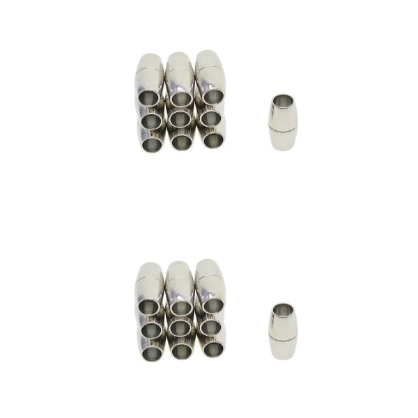 20 st magnetlås kloklämma blandade storlekar Kumihimo läderfat för smyckestillverkning