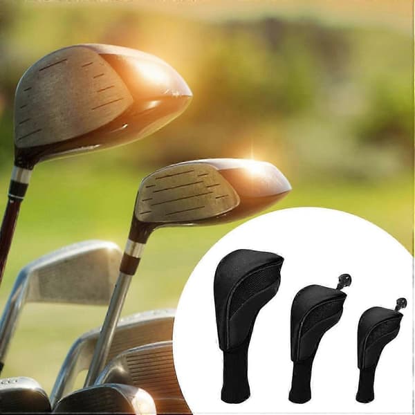 Golfklubbskydd Lättviktstyg för 1 3 5 Woods Järn och Hybrider