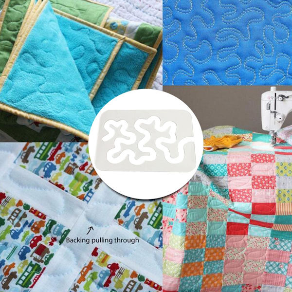 Multifunktionell Klar Quilting Sömnad Linjal Tillbehör Verktyg Mall