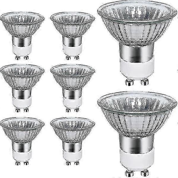 8-pack GU10 halogenlampor - 50W, 700 lumen, 3000K varmvit [MI]