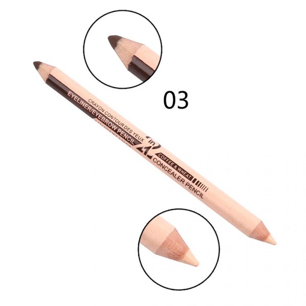 12 stycken 2 i 1 Penna Eyeliner Penna + Concealer Penna Set Smink #3