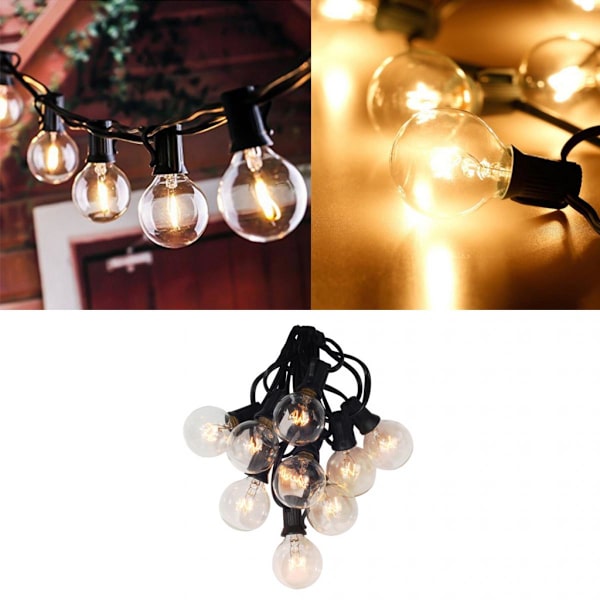 g40 vita glödlampor 18ft 50 ft 25ft led