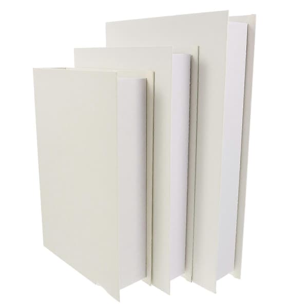 [RM]Falsk bokstapel dekorativa böcker för vardagsrumsinredning 3 st beige papper