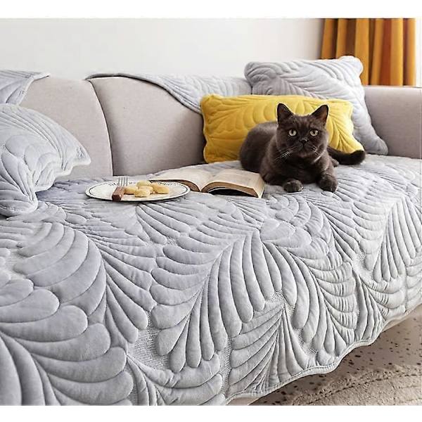 [RM]Sofa Cover, Sofa Protector Dog/Cat, Warm Super Soft GREY