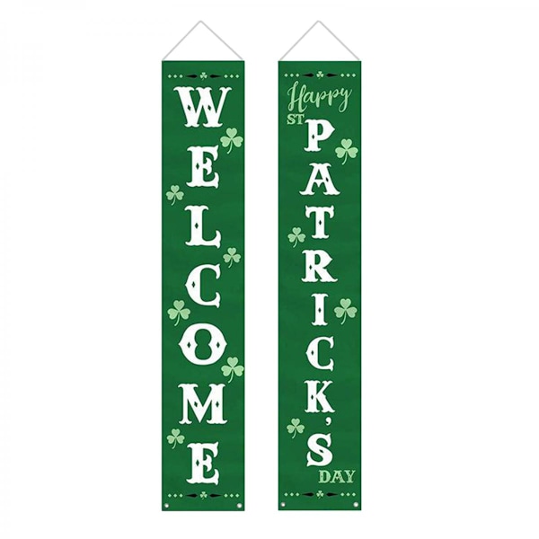 Glad Irländsk St Patricks Day Dekorationer Banner Veranda Skylt Dekor Hem Fest Dörr Vägg Träd Fest Favorit Ornament Tillbehör