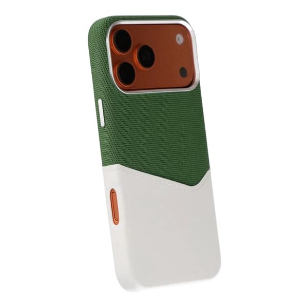 Magnetic Phone Case with Leather Card Holder for iPhone 17 Pro and 18 Pro - White PU Leather