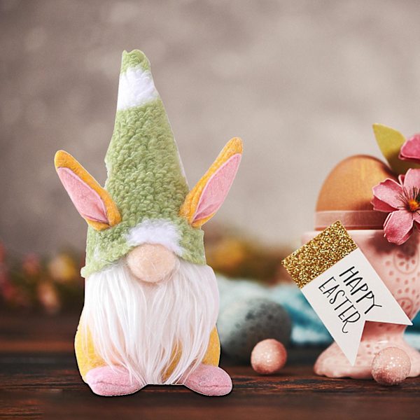 Docka Plysch Kaninform Bomull Nonwoven Tyg Tomte Kaninleksak för Påsk Pink