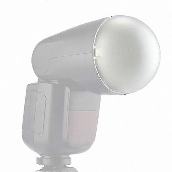 AK-R11 kuppeldiffusor til Godox H200R, V1, V1-S, V1-N runde flashhoveder White