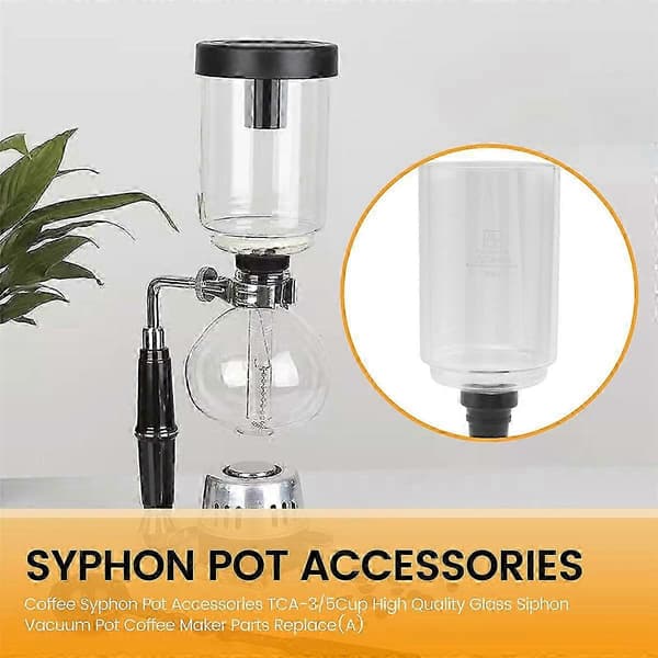 Kaffe Syphon Pot Tilbehør -3/5 Kop Glas Siphon Vakuum Pot Kaffemaskine Dele Udskiftning