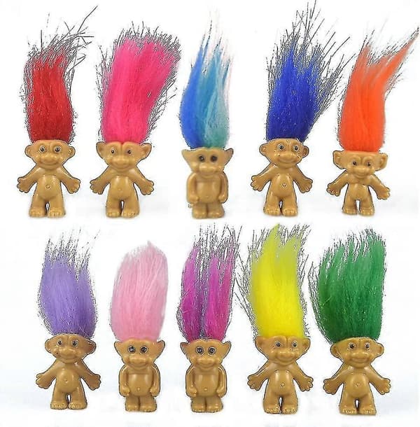 10 Stykker Mini Troldedukker