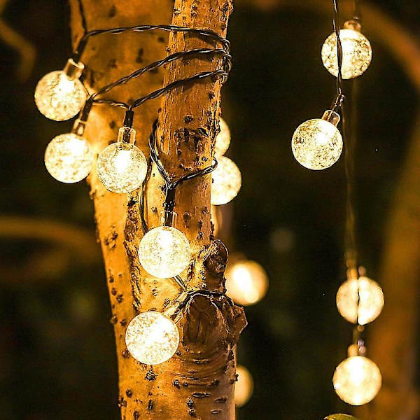 [RM]Crystal Ball Solar Lamp Outdoor IP65 Waterproof Light String
