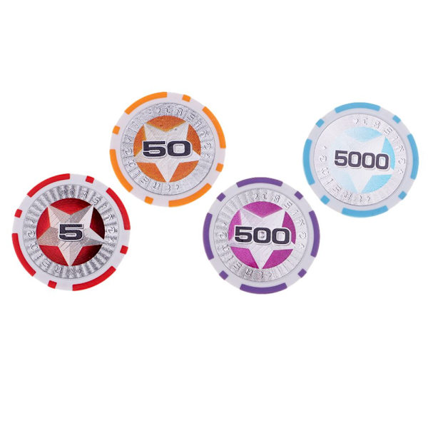 14 st pokerchips kasino mynt lera pokerchips spel texas brädspel