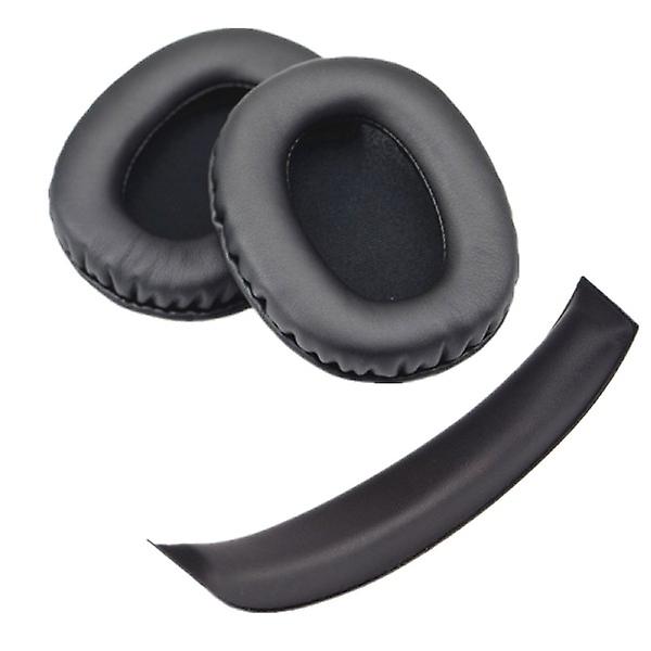 För Edifier W800BT W808BT K800 K830 K815P K841P G1 G20 Hörlurar Huvudbygel Kudde Läder Öronkuddar Skydd Black