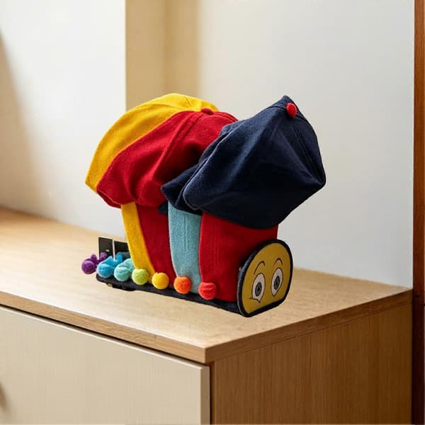 [RM]Baseball Cap Rack - med regnbuehænder og plads til 7 par - til garderobe A