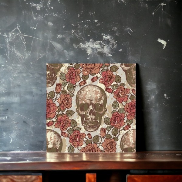 [RM] Roses and Skulls 30-pack Tile Decals