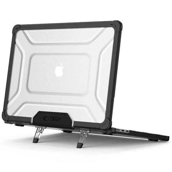 [RM]Tech Protect Macbook Air 13\" Kuori Smartshell - Musta/Kirkas 50