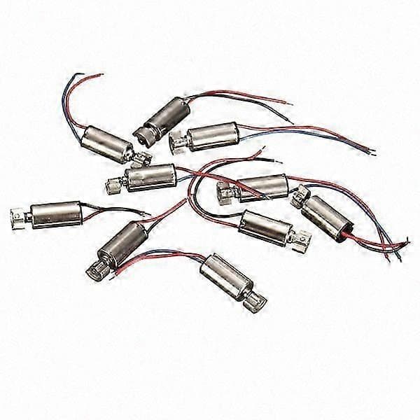 10 stk. mini vibrationsmotor 4x8mm DC 1,5-3V til RC-legetøj telefonreparation