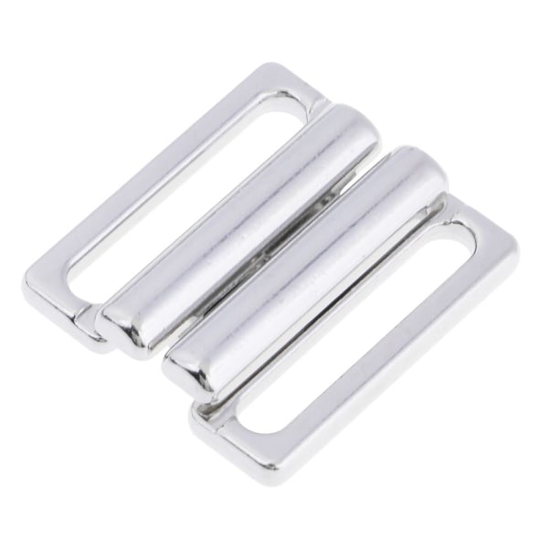 10 set bikini clips hake och tryckknapp metall rem bh dragkedja badkläder 19mm