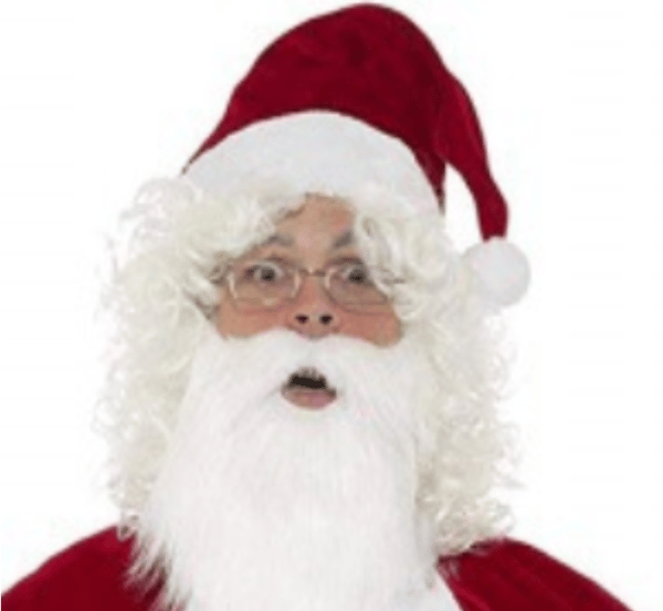 [RM] 7-piece Santa Claus costume set, hat, beard, coat, belt, cloak