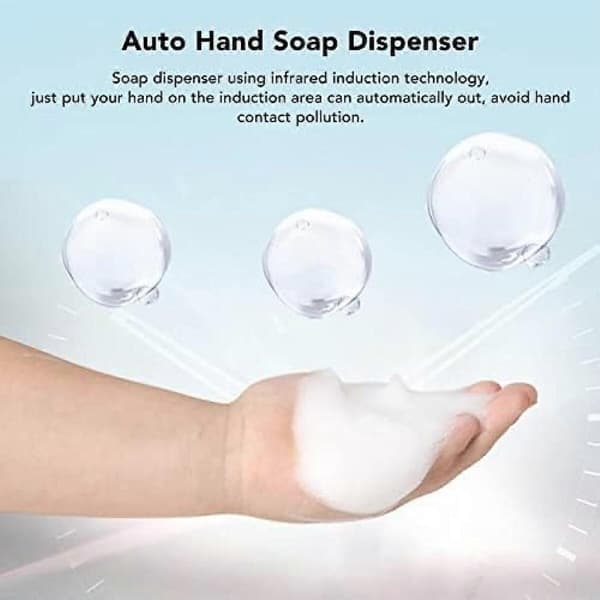 Väggmonterad automatisk tvåldispenser Beröringsfri Smart Sensor Elektrisk Handspritdispenser för Badrum, 15.5*11*11cm, Plastmaterial, Vit