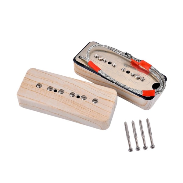 2st Soapbar P90 Gitarr Pickups Set För Elgitarr Ersättningsdelar Lönnträ