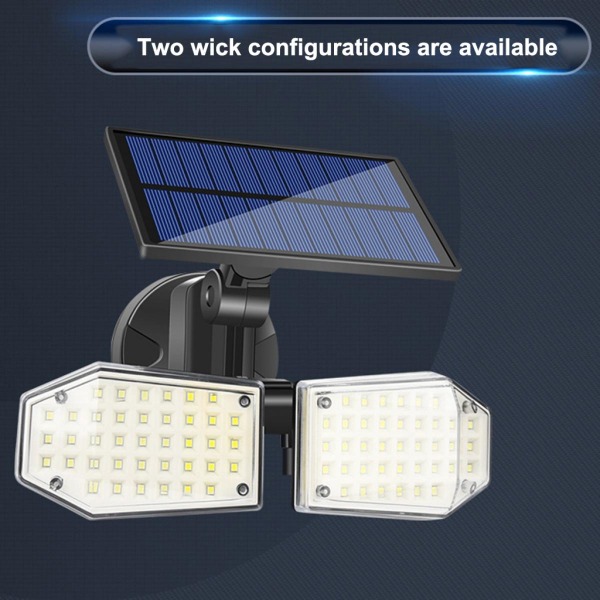 78 LED Vattentät LED Vägglampa Säkerhetsrörelsesensor Solar Trädgårdslampa