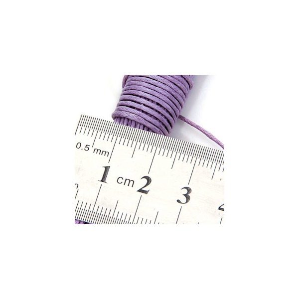 45 Meter Vaxad Bomulls Tråd 1mm Varp - Lavendel