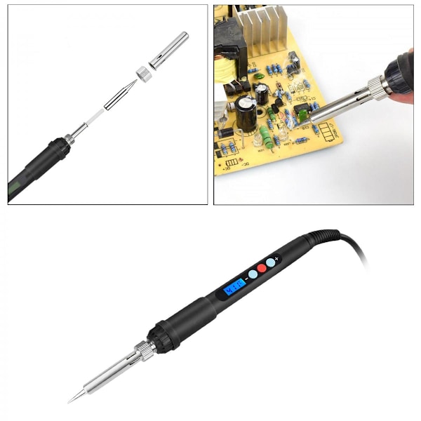 60W LCD Lödkolv Elektrisk Lödpistol för Radioarbete Reparation