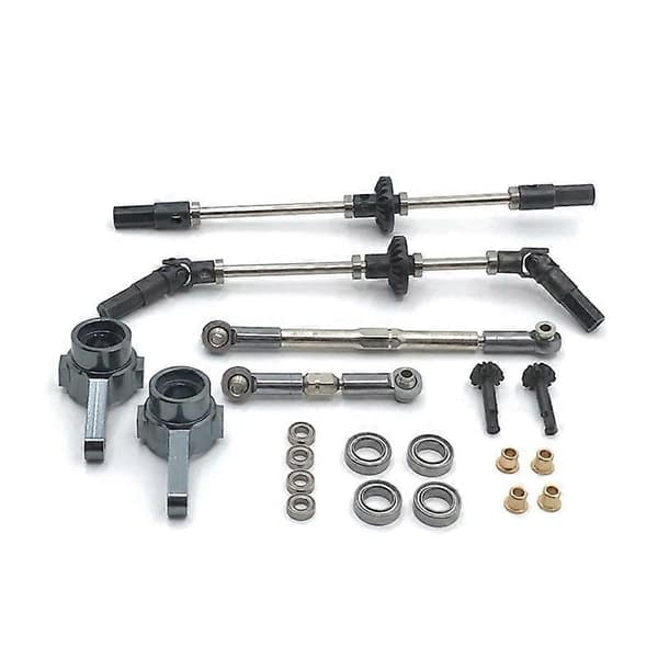 [RM]Opgraderede stålgearbroaksler til 1/16 RC bil reservedele, 4WD Multicolor