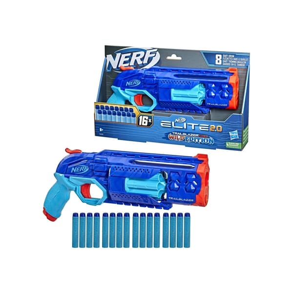 NERF Elite 2.0 Trailblazer RD-8 Wild Edition flerfärgad Bl\\u00e5, Orange multicolor