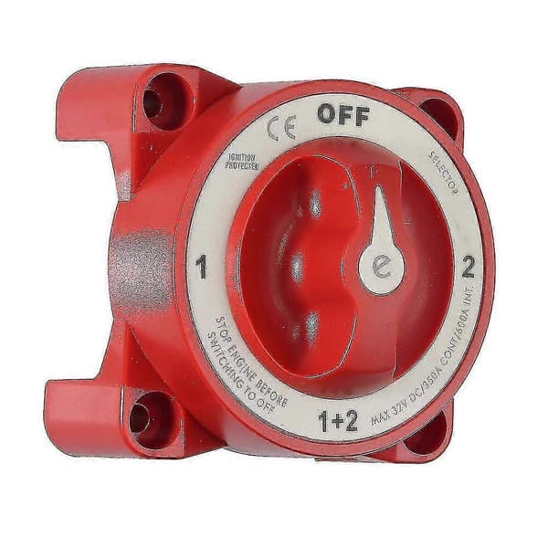 350 Amp Marine Dobbelt Afbryder Batteriisolator 4 Position Motorcykel Afbryder Batteriafbryder Til Biler, Både, Køretøjer