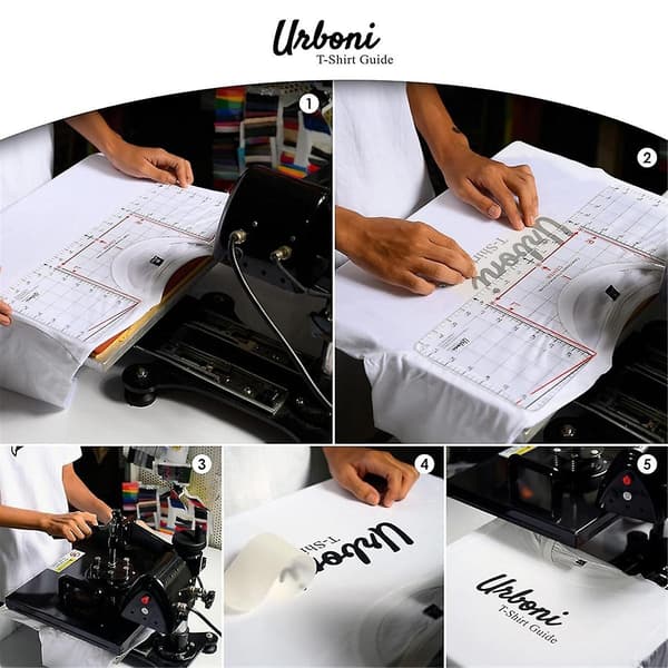 [RM]T-Shirt Ruler Guide for Vinyl Alignment and Centering, T-Shirt Ruler Alignment Tool Neckline Measu-WELLNGS