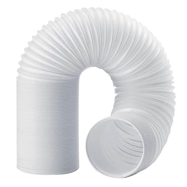 Avgasslang 150 mm, avgasslang för luftkonditionering, PVC-slang, luftkonditioneringsrör, ventilationsslang, infällbar 2 M White 15Cm x 2 m