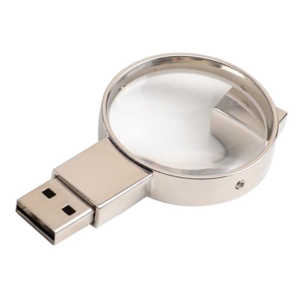 Metall USB Pendrive för USB -minne med förstoringsglas 4GB