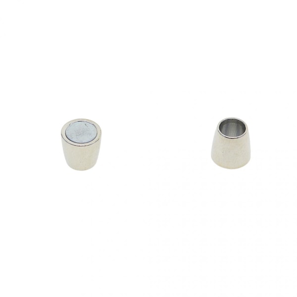 10 Set Kumihimo Tunna Läder Magnetlås För DIY Smyckestillverkning 6mm
