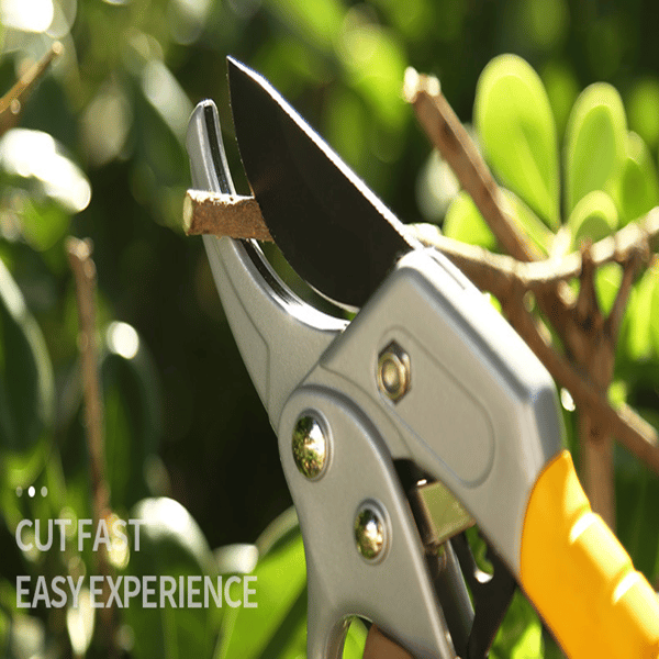 [RM]8\" Professional Ratchet Anvil Pruning Shears, Ratcheting Mec,ZQKLA