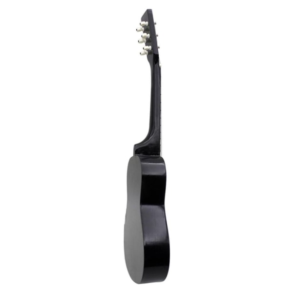 Mini 23 tums trä 6-strängad akustisk gitarr Musikinstrument present svart