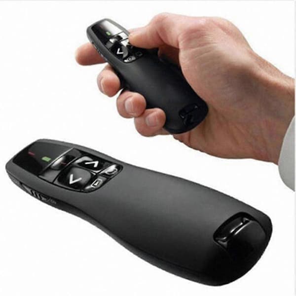 Ny R400 2,4 GHz trådløs USB-presenter med rød laserpeker for PowerPoint-presentasjoner