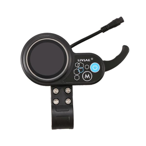 LIVIAE 36V-48V 350W Børsteløs Motorstyring LCD Display Panel Tommelfingergas til Elcykler S