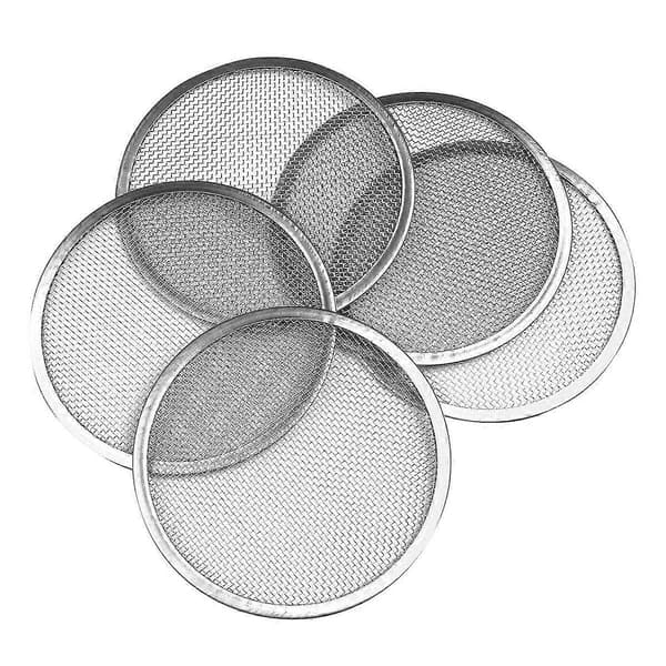 5-pack Groddningslock i Rostfritt Stål 86mm Groddningsburk Sil Lock för Mason Jar med Bred Öppning Konserveringsburkar